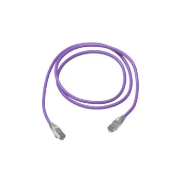 HellermannTyton Connectivity, 10m Cat6a, Purple RJ45 to Male RJ45 Male, Shielded, Unterminated LSZH Sheath - RJ45C6A-10.0M-S-LS/VI-CCA product image