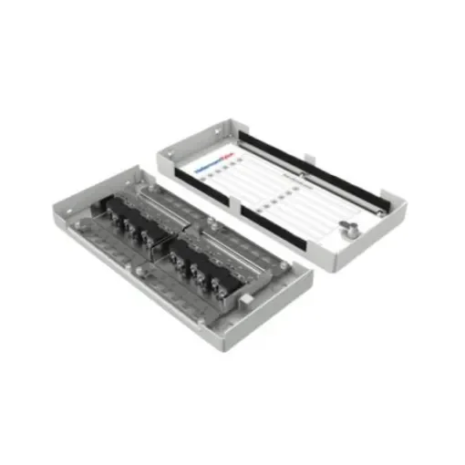 HellermannTyton Connectivity ZTB Series Cat6 12 Port RJ45 Patch Panel Unshielded Grey - ZTB12J6BKXXXX/GY product image
