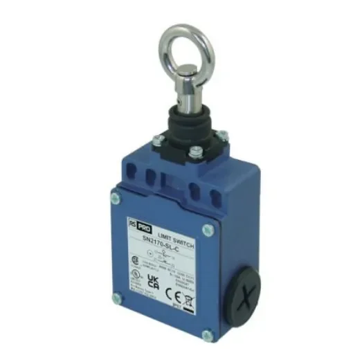 RS PRO Cable Pull Limit Switch, 1NC/1NO, IP67, SPDT, Zinc Housing, 600V ac ac Max, 10A Max - 2695429 product image