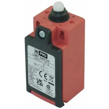 RS PRO Plunger Limit Switch, 1NO/1NC, IP67, SPDT, Glass Reinforced Plastic (GRP) Housing, 250V ac ac Max, 3A Max - 2695464 product image