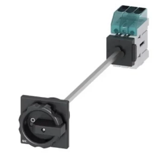 Siemens 3 Pole DIN Rail Isolator Switch - 63A Maximum Current, 22kW Power Rating, IP65 - 3LD3448-0TK51 product image