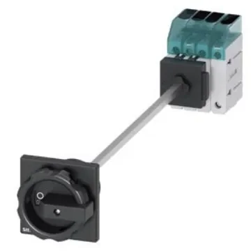 Siemens 3 Pole DIN Rail Isolator Switch - 63A Maximum Current, 22kW Power Rating, IP65 - 3LD3448-0TL51 product image
