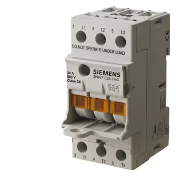 Siemens 32A Fuse Holder for 10 x 38mm Fuse, 3P, 690V ac - 3NW7033-1 product image