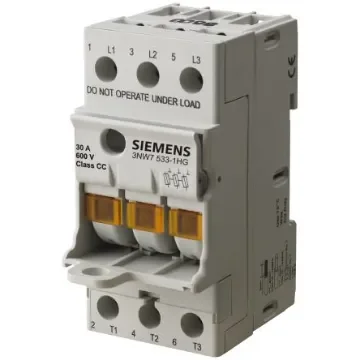 Siemens 32A Fuse Holder for 10 x 38mm Fuse, 3P, 690V ac - 3NW7034-1 product image