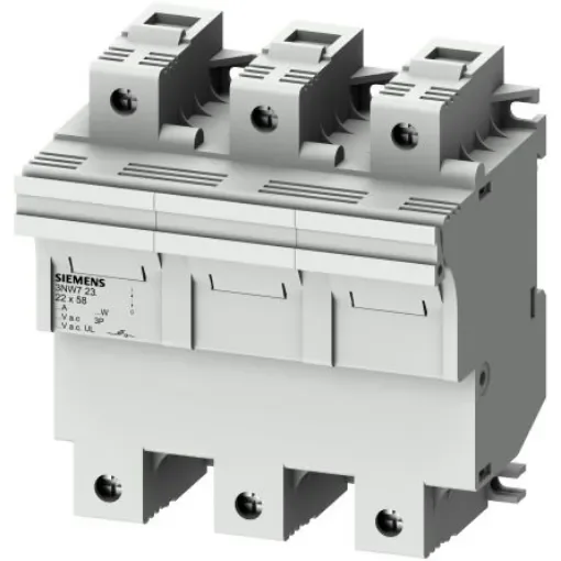 Siemens 100A Fuse Holder for 22.2 x 58mm Fuse, 3P, 690V ac - 3NW7232 product image