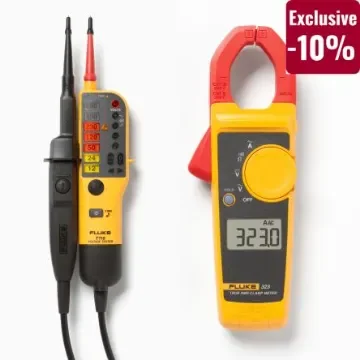 Fluke 323 Clamp Meter, Max Current 400A ac CAT III 600 V, CAT IV 300 V - 323/T110 product image