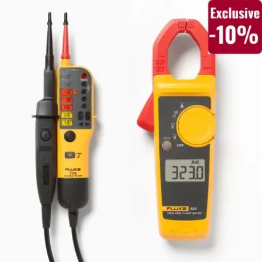 Fluke 323 Clamp Meter, Max Current 400A ac CAT III 600 V, CAT IV 300 V - 323/T110 product image