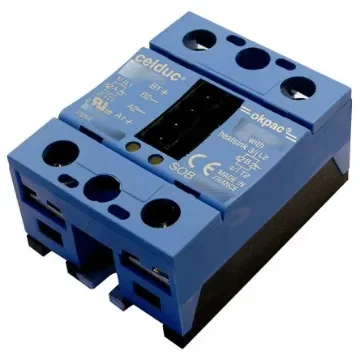 Celduc SO Series Solid State Relay, 35 A Load, Chassis Mount, 600 Vrms Load, 30 Vdc Control - SOB963660 product image