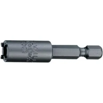 STAHLWILLE 1/4 in Drive Bit Socket, Hex Bit, 6.3mm, 50 mm Overall Length - 08230001 product image
