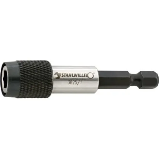 STAHLWILLE Round Bit Holder, 62 mm Tip, 1/4 in Drive, Hex Drive, 62 mm Overall - 38250002 product image