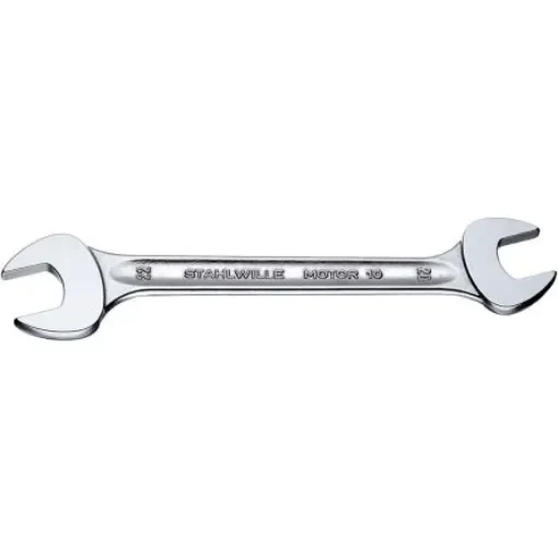 STAHLWILLE 10A Series Double Ended Open Spanner, 22 x 24mm, 5/8in, Imperial, 205 mm Overall, No - 40434446 product image