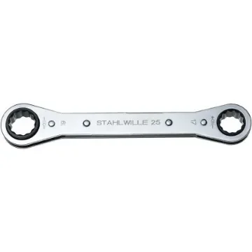 STAHLWILLE 25 Series Ratchet Ring Spanner, 9 x 10mm, 3/4in, Metric, 139 mm Overall, No - 41130910 product image