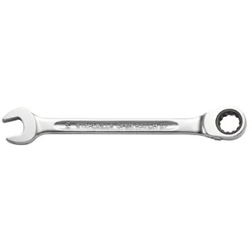 STAHLWILLE Open Ranch Series Combination Ratchet Spanner, 10mm, 0.393in, Metric, 158 mm Overall, VDE/1000V - 41171010 product image