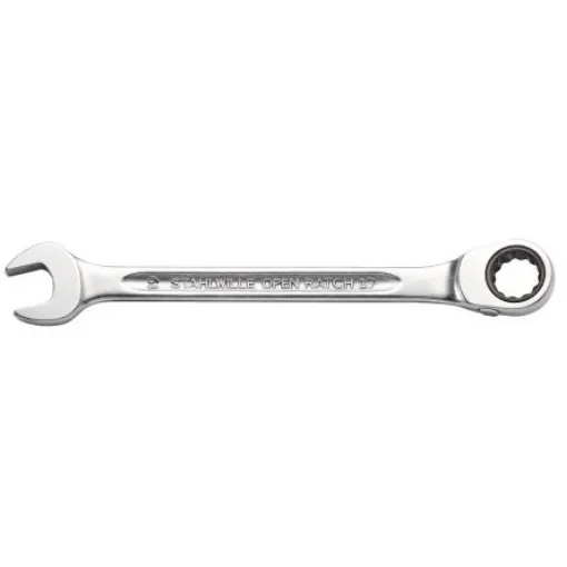 STAHLWILLE 17 Series Combination Ratchet Spanner, 24mm, 0.944in, Metric, 296 mm Overall, VDE/1000V - 41172424 product image