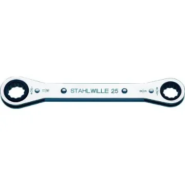 STAHLWILLE 25aN Series Ratchet Ring Spanner, 8 x 11mm, 5/16in, Imperial, Height Safe, 109 mm Overall, No - 41562022 product image