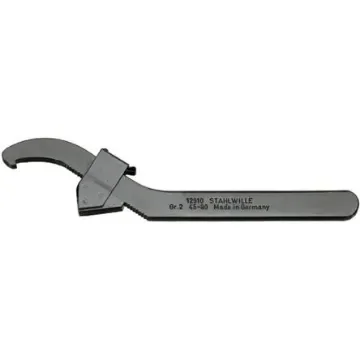 STAHLWILLE 44010002 90mm Hook Spanner 245 mm Chrome Alloy Steel product image