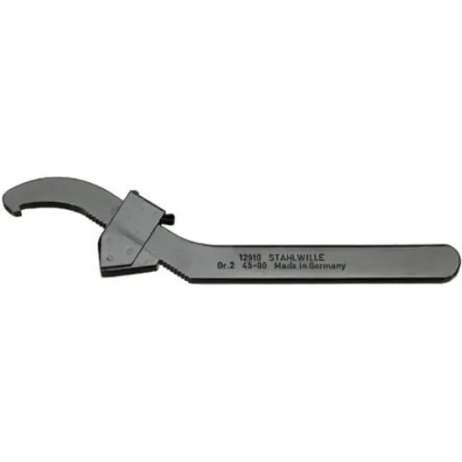STAHLWILLE 44010002 90mm Hook Spanner 245 mm Chrome Alloy Steel product image