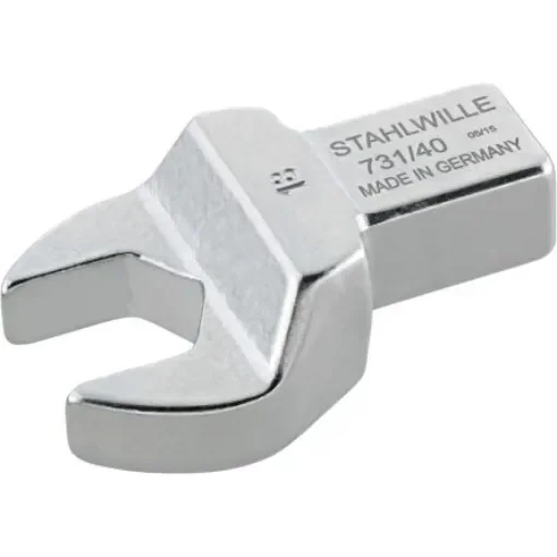 STAHLWILLE 731/40 Series Open Ended Insert Insertion Wrench, 13 mm, 14 x 18mm Insert, Chrome Plated Finish - 58214013 product image