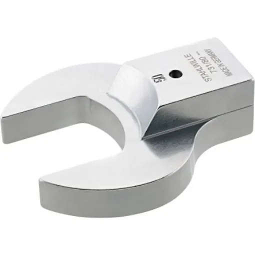 STAHLWILLE 731/80 Series Open Ended Insert Insertion Wrench, 94 mm, 24.5 x 28mm Insert, Chrome Plated Finish - 58218046 product image