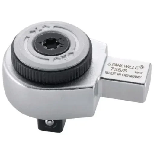 STAHLWILLE 735 Series Reversible Ratchet Ratchet Insert Tool, 33 mm, 9 x 12mm Insert, Chrome Plated Finish - 58250005 product image