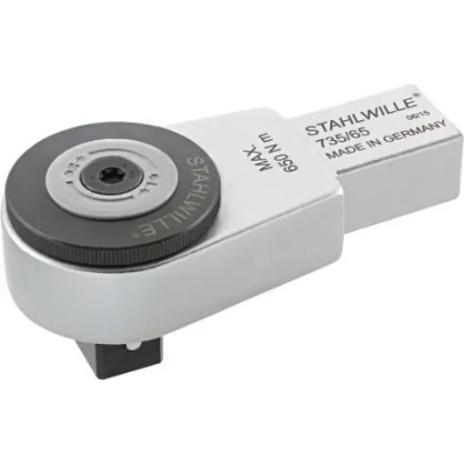 STAHLWILLE Serie 735 Series Hexagon Fine Tooth Ratchet, 55 mm, 22 x 28mm Insert, Black Oxidized Finish - 58251065 product image