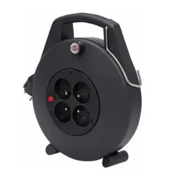 brennenstuhl 10m 4 Socket Type E - French Extension Reel, 230 V, IP20 - 1102701 product image