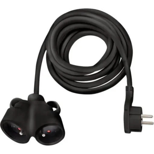 brennenstuhl 5m 2 Socket Type E - French Extension Lead, 230 V, IP20 - 1161821215 product image