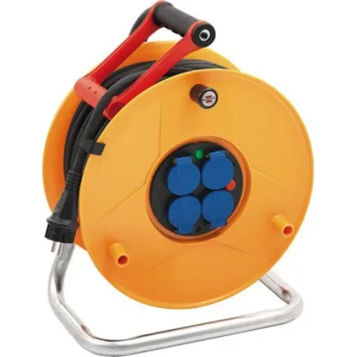 brennenstuhl 40m 4 Socket Type E - French Extension Reel, 230 V, IP44 - 1233121 product image