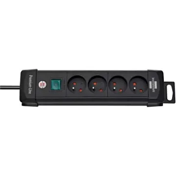 brennenstuhl Type E - French 4 Gang Distribution Unit, 1.8m Cable, No, 16A, 230 V, No, Surge Protected - 1390001064 product image