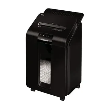 Fellowes AutoMax 100M 23L Mini Cut Shredder Credit Cards and Paper Clips, Shreds Staples - 4629201 product image