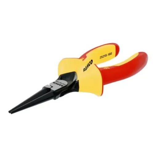 Bahco 2521S-160 Round Nose Pliers, 160 mm Overall, Straight Tip, VDE/1000V, 49,5mm Jaw product image