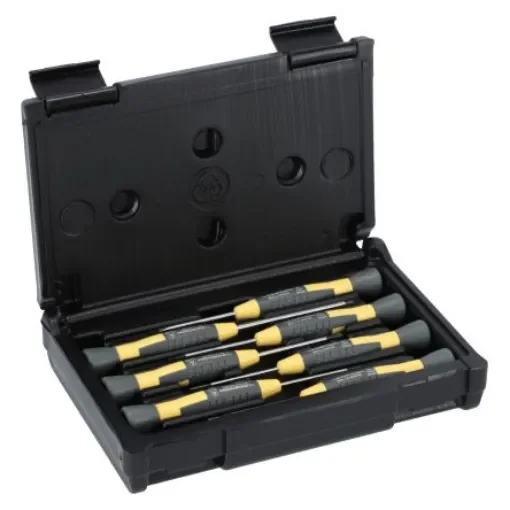 Lindstrom Phillips; Slotted Precision Screwdriver Set, 7-Piece, ESD-Safe - 801-7ESD product image