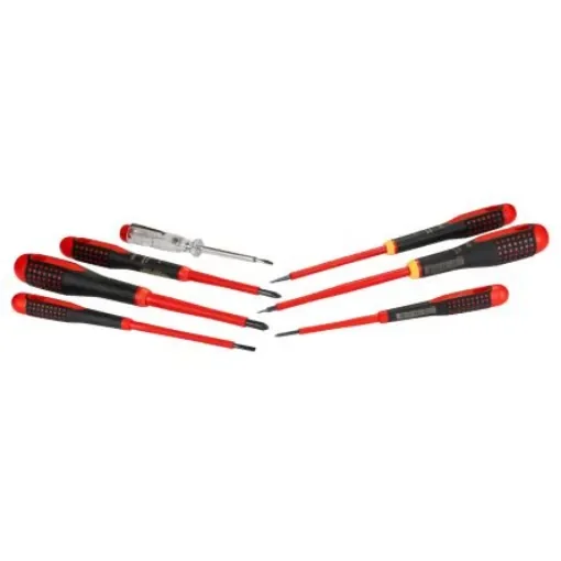 Bahco Phillips; Slotted Insulated Screwdriver Set, 7-Piece - BE-9887S product image