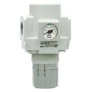 SMC G 1/8 Pneumatic Regulator - 0.05MPa to 1MPa, 1/4 in, 0.05Mpa max. input, AR - AR20K-F02EH-B product image