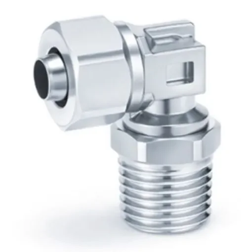 SMC KFG2 Series Swivel Elbow, Push In 4 mm to 2.5 mm, Threaded-to-Tube Connection Style, KFG2V0425-01 - KFG2V0425-01S product image