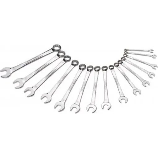 SAM 50N Series 15-Piece Combination Spanner Set, 7 mm, 8 mm, 10 mm, 11 mm, 12 mm, 13 mm, 14 mm, 16 mm, 17 mm, 18 mm, 19 - 50N-J15 product image