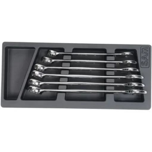 SAM 50N Series 6-Piece Combination Spanner Set, 22 mm, 24 mm, 27 mm, 29 mm, 30 mm, 32 mm, Steel - 50N-J6MM product image