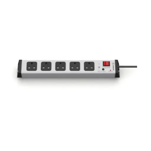 Bodo Ehmann Type G - British 5 Gang Power Distribution Unit, 1.5m Cable, 13A, 230 V, Fused, Surge Protected - 0206x0605230b-1 product image