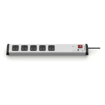 Bodo Ehmann Type G - British 5 Gang Power Distribution Unit, 1.5m Cable, 13A, 230 V, Fused, Surge Protected - 0207x0605230b-1 product image
