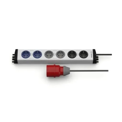 Bodo Ehmann Type F - German Schuko 6 Gang Power Distribution Unit, 4.6m Cable, 16A, 230 V - 0253x0006931g product image
