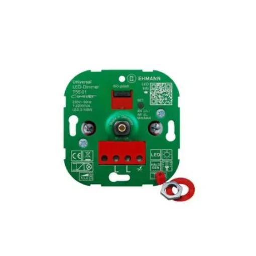 Bodo Ehmann 2 Way 1 Gang Rotary Lever LED Dimmer, 230V, 220W - 5500x0100 product image