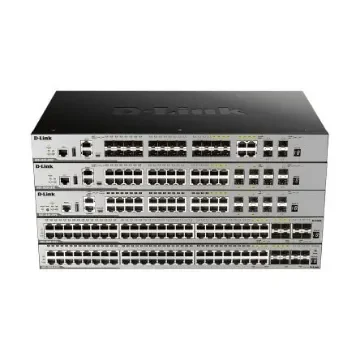 D-Link 28-Port Layer 3 Stackable Managed SFP Switch with 10G Uplinks, Managed 28 Port Managed Switch - DGS-3630-28SC/SI product image