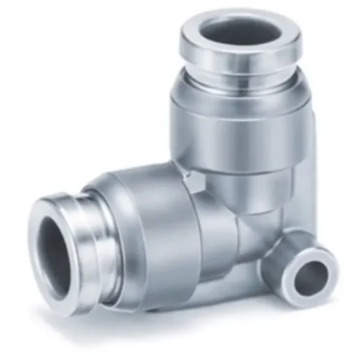 SMC KQB2 Series Elbow Fitting, 16 mm to 16 mm, Tube-to-Tube Connection Style, SERIE KQB2 - KQB2L16-00 product image