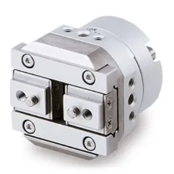 SMC 2 Finger Double Action Pneumatic Gripper, MHR2-15R, Rotary Actuated Air Gripper Gripping Type product image