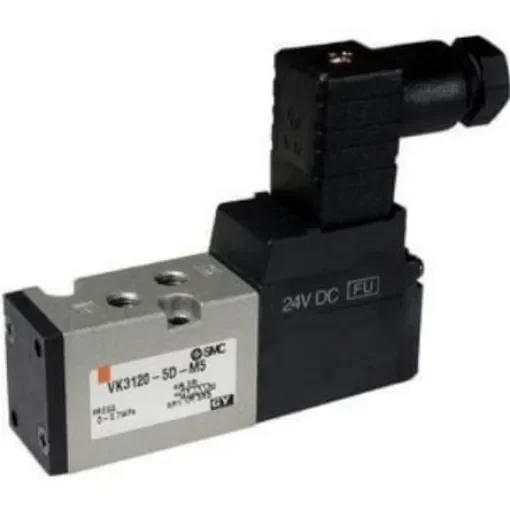 SMC 2 Position Single Valve Pneumatic Solenoid Valve - Air Rc(PT) 1/8 VK3000 Series - VK3140Y-5DO-Q product image