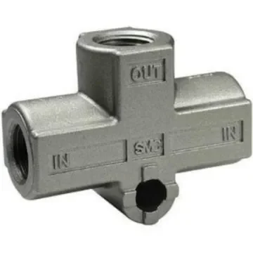 SMC VR1210 Series, Pneumatic Shuttle Valve OR Logic Function G 1/8 Connection, G 1/8 Thread, 10 bar Max Operating - VR1210-F01 product image