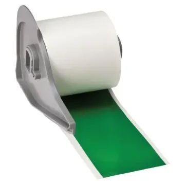 Brady B-595 Black on Green Cable Labels, 15.24 m Length, 50.80 mm Width, 50.8mm Label Width - M7C-2000-595-GN product image
