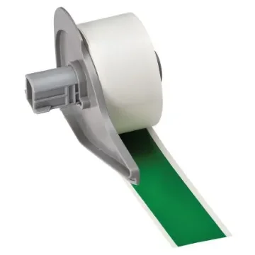 Brady B-595 Black on Green Cable Labels, 15.24 m Length, 25.40 mm Width, 25.4mm Label Width - M7C-1000-595-GN product image