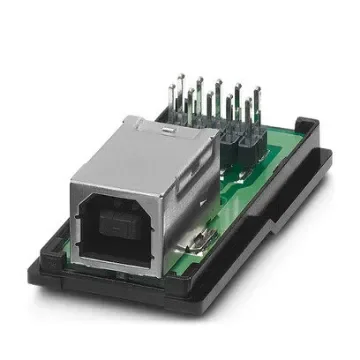 Phoenix Contact Horizontal, Panel Mount, Socket- 4 Port Type Type B 2.0 IP20 USB Connector - 1653867 product image