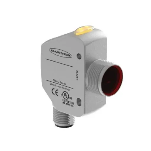 Banner Background Suppression Photoelectric Sensor, Block Sensor, 25-600 mm Detection Range - Q4XTULAF600-Q8 product image